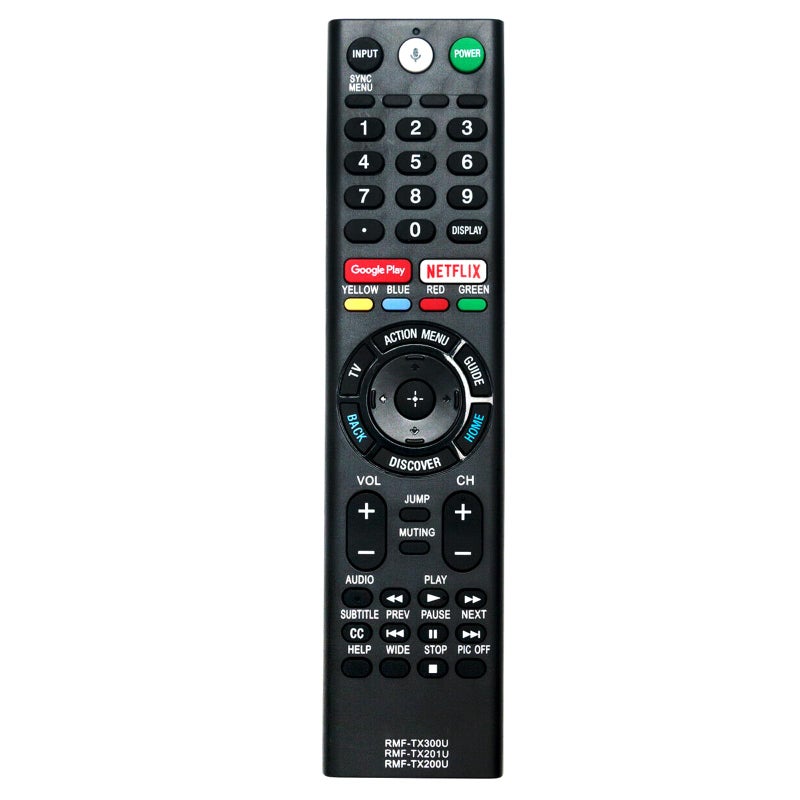 AULCMEET RMF-TX200U Replaced Remote Control Compatible with Sony TV XBR-43X800D XBR-49X800D XBR-49X900E XBR-55X850D XBR-55X900E XBR-55X930D XBR-55X930E XBR-65X850D XBR-65X900E XBR-65X930D XBR-65X930E - Image 1